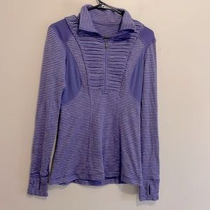 Lululemon Purple Run Your Heart Out half zip pullover size 6